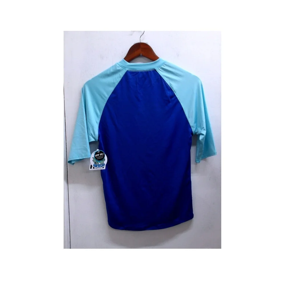 Neff Boys Blue Long Sleeve Rash Guard Swim Shirt‎ Rubber Duck Graphic 18 /#26561